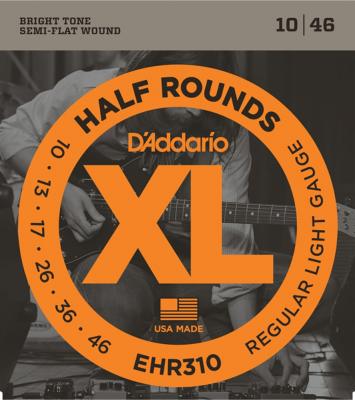 D'Addario EHR310 XL Half Rounds Regular Light エレキギター弦