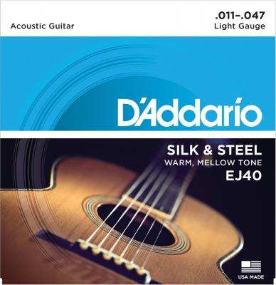 D'Addario EJ40  SV.Plated Wound 011-047 アコースティックギター弦