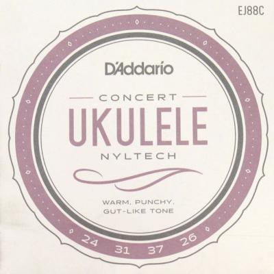 D’Addario EJ88C Concert/Nyltech ウクレレ弦