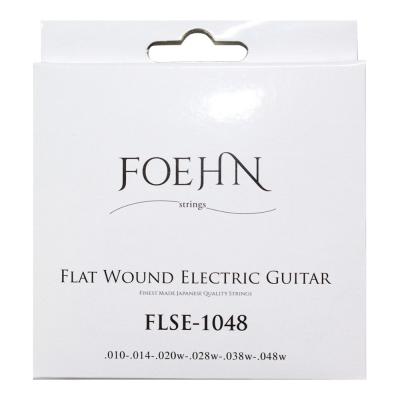 FOEHN FLSE-1048 Flat Wound Electric Guitar Strings EX.Light 10-48 フラットワウンドエレキギター弦