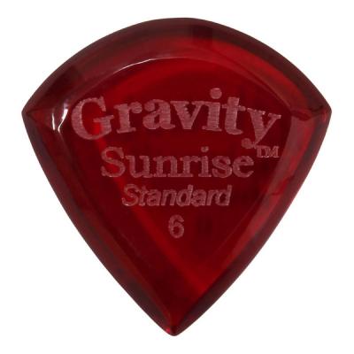 GRAVITY GUITAR PICKS sunrise -Standard- GSUS6P 6.0mm Red ギターピック