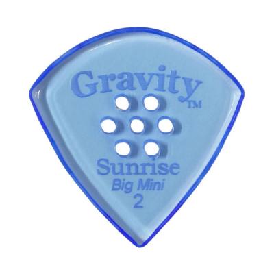 GRAVITY GUITAR PICKS sunrise -Big Mini Multi-Hole- GSUB2PM 2.0mm Blue ピック