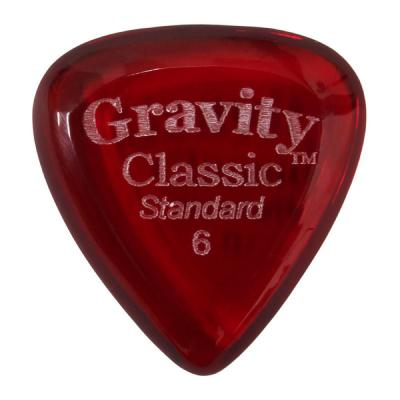 GRAVITY GUITAR PICKS Classic -Standard- GCLS6P 6.0mm Red ギターピック