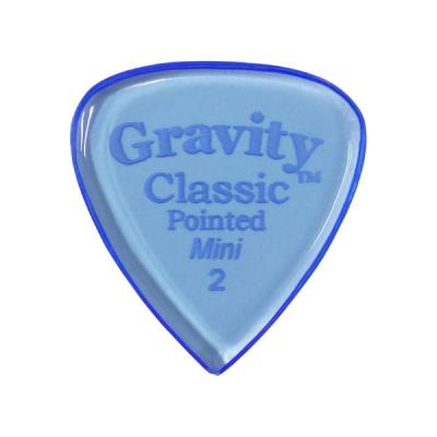 GRAVITY GUITAR PICKS Classic Pointed -Mini- GCPM2P 2.0mm Blue ピック
