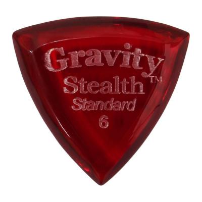 GRAVITY GUITAR PICKS Stealth -Standard- GSSS6P 6.0mm Red ギターピック