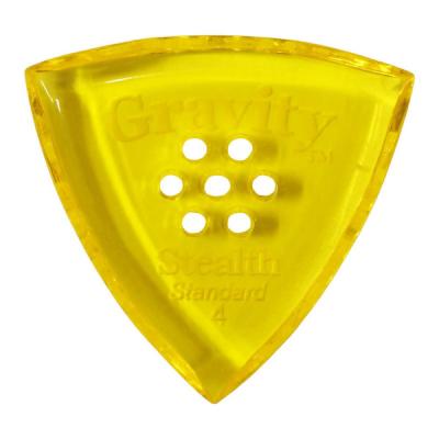 GRAVITY GUITAR PICKS Stealth -Standard Multi-Hole- GSSS4PM 4.0mm Yellow ギターピック