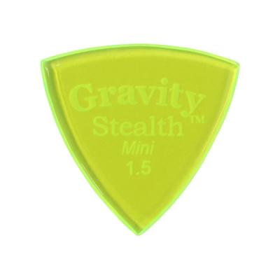 GRAVITY GUITAR PICKS Stealth -Mini- GSSM15P 1.5mm Fluorescent Green ギターピック