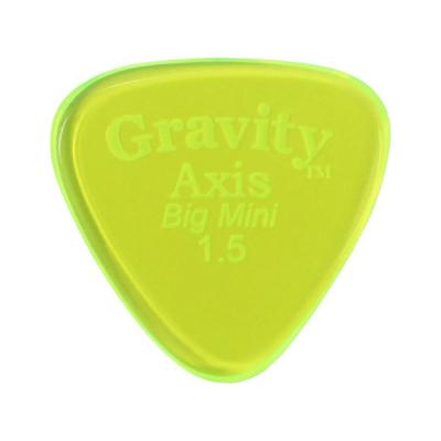 GRAVITY GUITAR PICKS Axis -Big Mini- GAXB15P 1.5mm Fluorescent Green ギターピック