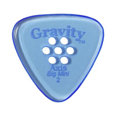 GRAVITY GUITAR PICKS Axis -Big Mini Multi-Hole- GAXB2PM 2.0mm Blue ピック