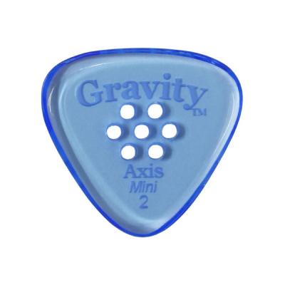 GRAVITY GUITAR PICKS Axis -Mini Multi-Hole- GAXM2PM 2.0mm Blue ギターピック