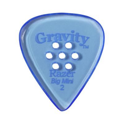 GRAVITY GUITAR PICKS Razer -Big Mini Multi-Hole- GRAB2PM 2.0mm Blue ギターピック