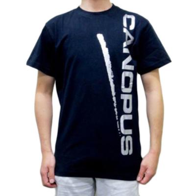 CANOPUS 黒×シルバーロゴ Lサイズ Tシャツ
