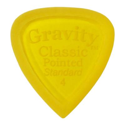 GRAVITY GUITAR PICKS Classic Pointed -Standard Master Finish- GCPS4M 4.0mm Yellow ピック