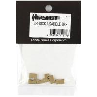 HIPSHOT 4 String Bass Saddle Inserts Pre-Notched Brass ブラス ブリッジ用パーツ (1セット6個入)