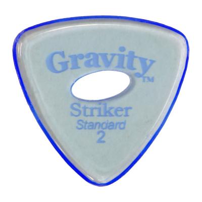 GRAVITY GUITAR PICKS Striker -Standard Elipse Grip Hole- GSRS2PE 2.0mm Blue ギターピック