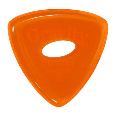 GRAVITY GUITAR PICKS Striker -Standard Elipse Grip Hole- GSRS3PE 3.0mm Orange ギターピック