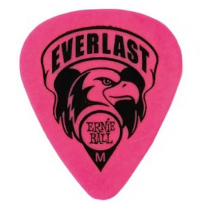 ERNIE BALL Everlast Guitar Picks #9189 Medium 0.73mm ピンク ピック 12枚入り