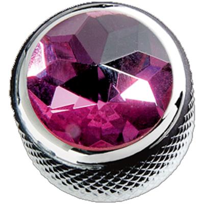 Q-parts DOME Purple Crystal in Chrome KCD-0101 コントロールノブ