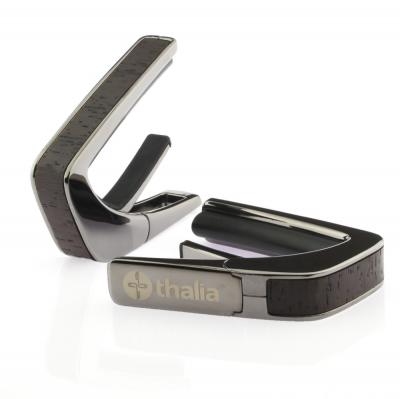 Thalia Capo 200 in Black Chrome Finish with African Wenge Inlay カポタスト