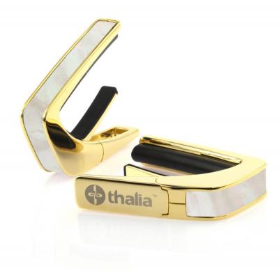 Thalia Capo 200 in 24k Gold Finish with White Mother of Pearl Inlay カポタスト