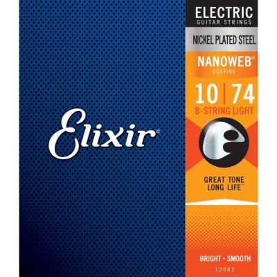 ELIXIR 12062 NANOWEB 8-String Light 10-74 8弦 エレキギター弦