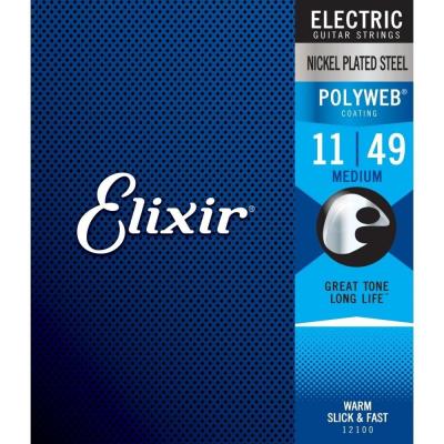 ELIXIR 12100 POLYWEB Medium 11-49 エレキギター弦