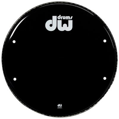 DW DW-DH-GB22K グロスブラック バスドラム 22インチ レゾナントヘッド ドラムヘッド