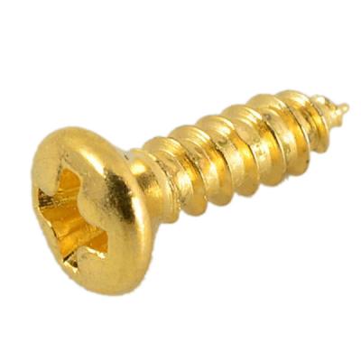 Montreux Pickguard screws Gibson style inch Gold (10)No.9584 ピックガードスクリュー