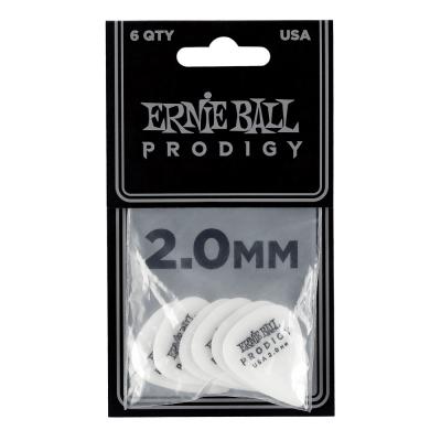 ERNIE BALL Prodigy Picks ＃9202 White Standard 2.00mm 6枚入り
