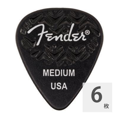 Fender 351 Shape Wavelength Celluloid Picks Black ピック 6枚入り