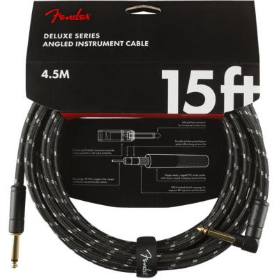 Fender Deluxe Series Instrument Cables SL 15’ Black Tweed ギターケーブル
