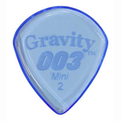 GRAVITY GUITAR PICKS G003M2P 003 Standard Mini 2.0mm Blue ピック