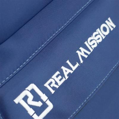 REAL MISSION Venus 08-E Blue 防水 エレキギターケース ロゴ部画像