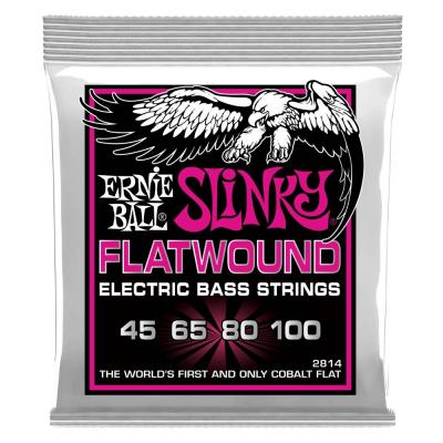 ERNIE BALL 2814 Super Slinky Flatwound 45-100 Gauge エレキベース弦