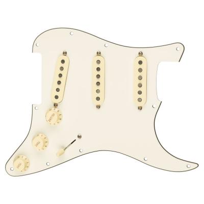 Fender Pre-Wired Strat Pickguard Custom Shop Texas Special SSS Parchment 配線済み ピックアップセット