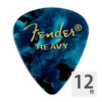 Fender 351 Shape Ocean Turquoise Heavy ギターピック 12枚入り