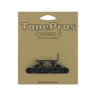 TonePros AVR2-B TonePros Replacement ABR-1 Tuneomatic ブラック ギター用ブリッジ