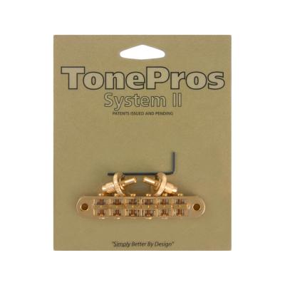 TonePros T3BP-G TonePros Standard Tuneomatic ゴールド ギター用ブリッジ
