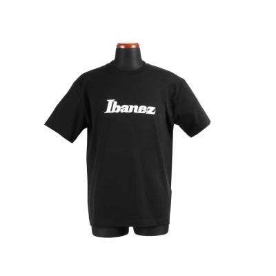 IBANEZ アイバニーズ IBAT007M ロゴTシャツ ブラック Mサイズ 半袖 正面画像