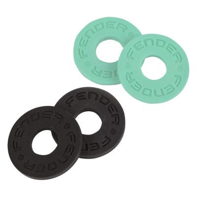 Fender Strap Block 4-Pack Black 2 and Surf Green 2 ストラップブロック