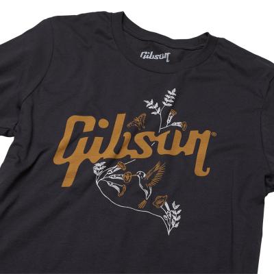 GIBSON GA-SC-HBBSSM Hummingbird Tee SM Tシャツ Sサイズ 半袖 ロゴアップの画像