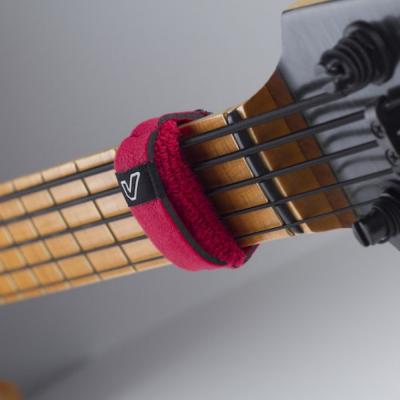 Gruv Gear FW-1PK-RED-XL FretWraps Red 1-Pack エクストララージ 8弦〜12弦エレキギター用 フレットラップ 使用イメージ画像