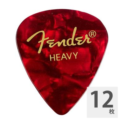 Fender 351 Shape Premium Picks Heavy Red Moto ギターピック 12枚入り