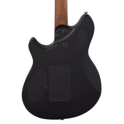 EVH Wolfgang WG Standard QM Baked Maple Fingerboard Black Fade エレキギター ボディバックのアップ画像