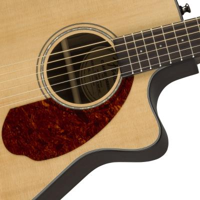 Fender フェンダー CC-140SCE Concert Nat w/case WN エレクトリックアコースティックギター サウンドホール部画像
