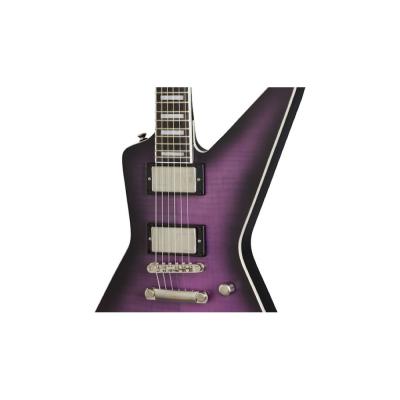 Epiphone Extura Prophecy Purple Tiger Aged Gloss エレキギター ボディトップ画像