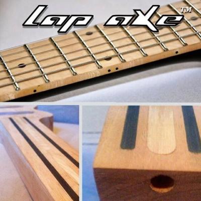 Lap Axe EX-Classic Left Handed Nat Satin Gold LH10-1 トラベルギター ラップアックス ネック フレット部