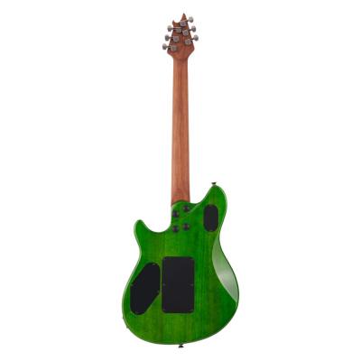 EVH Wolfgang Standard QM Baked Maple Fingerboard Transparent Green エレキギター 背面全体の画像