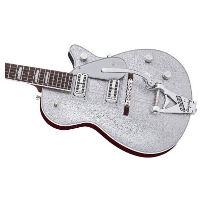 GRETSCH G6129T-89 Vintage Select ’89 Sparkle Jet with Bigsby Silver Sparkle エレキギター ボディ全体像