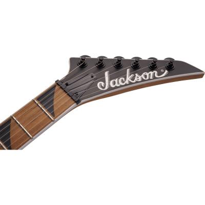 Jackson JS Series Dinky Arch Top JS24 DKAM Black Stain エレキギター ヘッド部分アップ画像